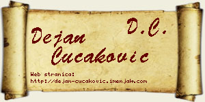 Dejan Čučaković vizit kartica